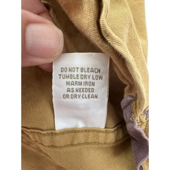 THE TERRITORY AHEAD Mens Jean Shirt XL Cotton Button Up Mustard Grandpacore READ - Picture 9 of 13